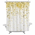 thumbnail image 1 of Abstract Watercolor Shower Curtain Set with Hooks, Polka Dot Waterproof Fabric Bathroom Curtains Decor Home Accessories,Stall 36 X 72 Inch, 1 of 9