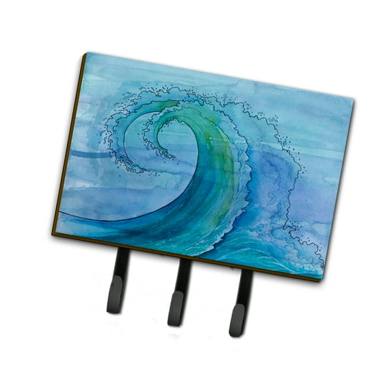 Abstract Wave Leash or Key Holder
