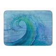 thumbnail image 1 of Abstract Wave Machine Washable Memory Foam Mat, 1 of 1