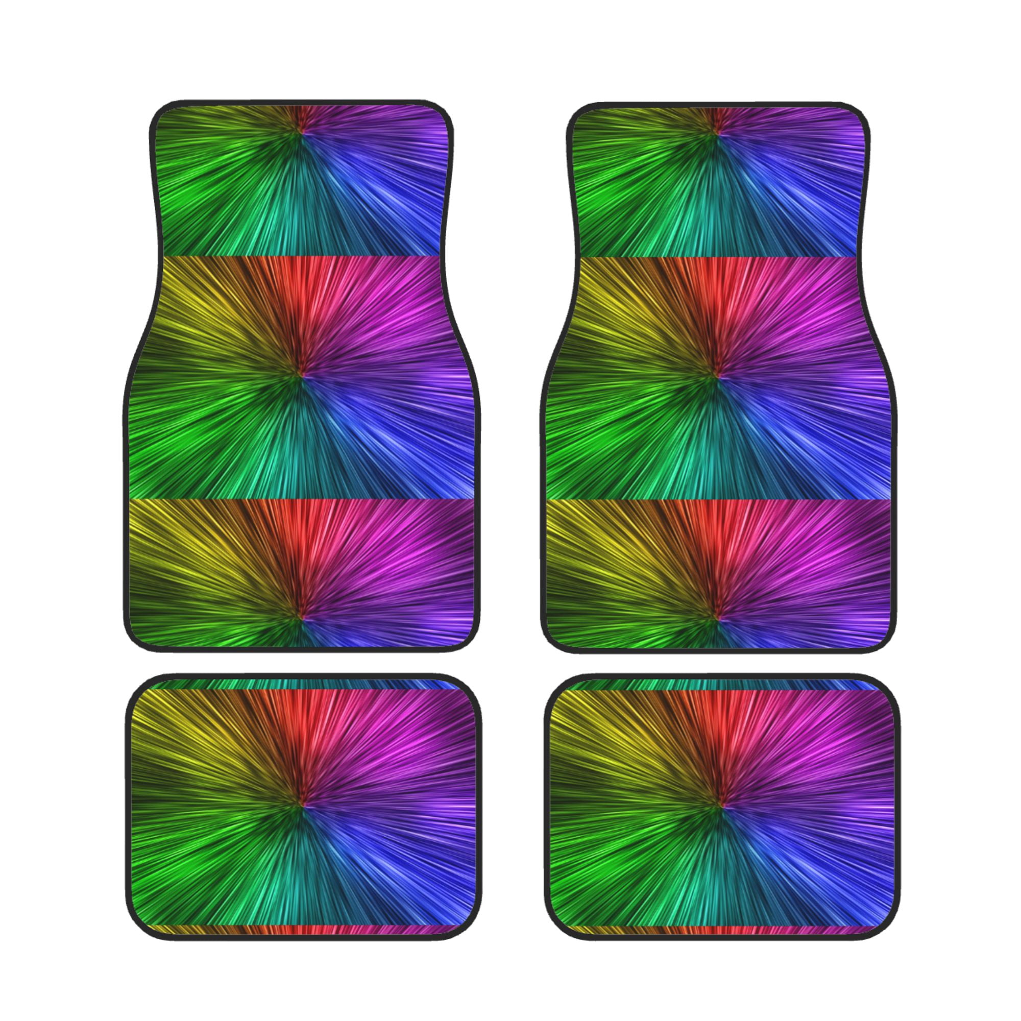 Abstract Wave Wallpaper Universal Fit Carpet Floor Mats For Car Suv Van ...