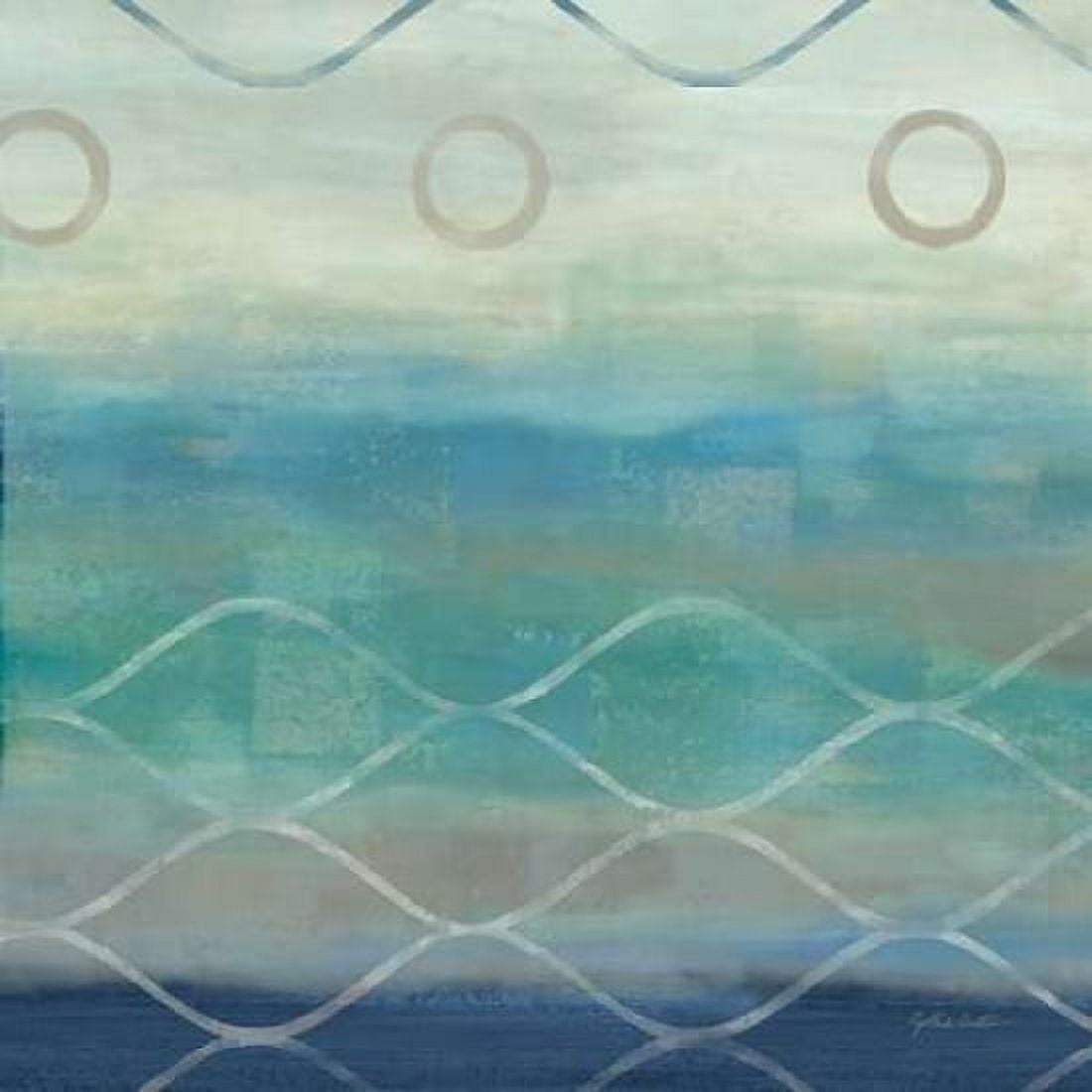 Abstract Waves Blue-Gray II Canvas Art - Cynthia Coulter (24 x 24)