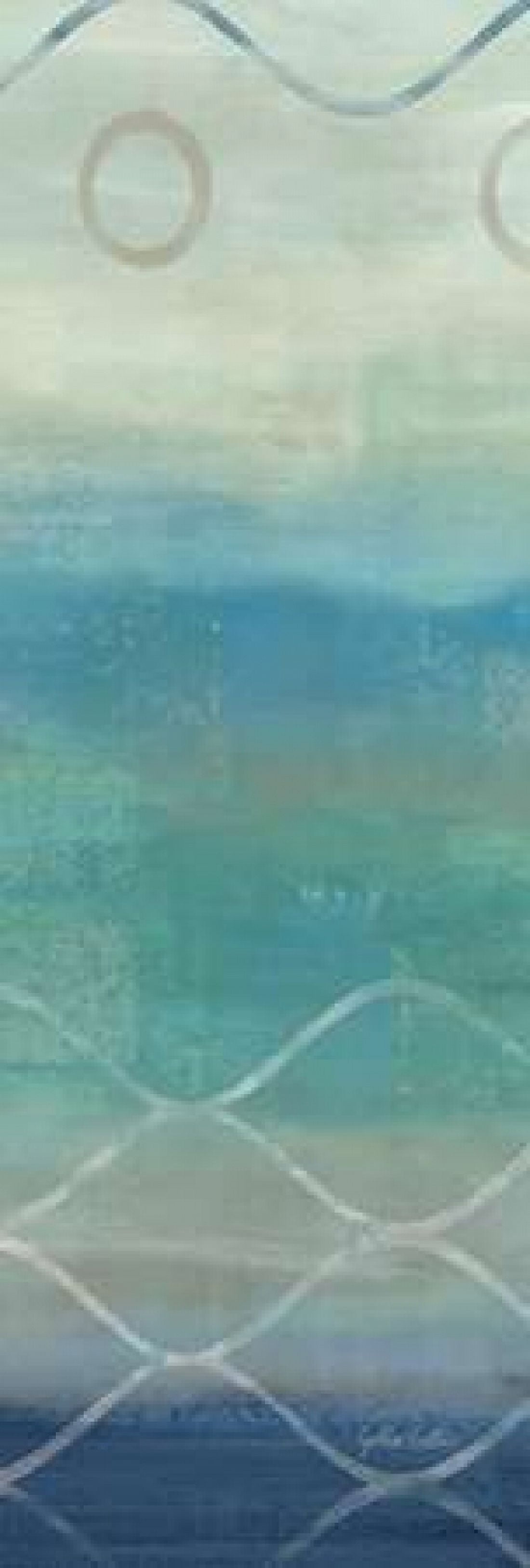 Abstract Waves Blue-Gray Panel II Canvas Art - Cynthia Coulter (12 x 36)