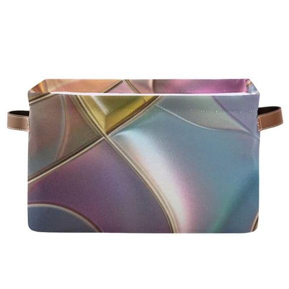Abstract Waves Curves Storage Bins Baskets With Handles Storage Box Clothes Organizer Organization Toys