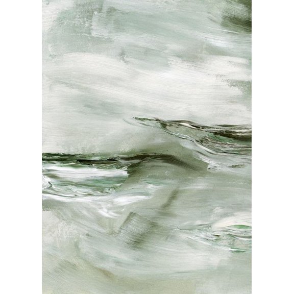 Abstract Waves Print Wall Art, Modern Wall Decor For Living Room Bedroom, 12x18 UNFRAMED