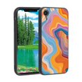 thumbnail image 1 of Abstract-Wavy-Pattern-3 Phone Case, Designed for iPhone XR Case Soft Silicon for women girls boys wife gift,Shockproof Phone Cover, 1 of 1