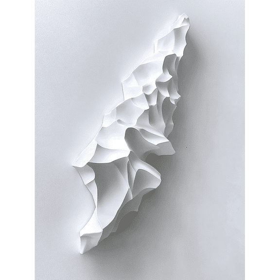 Abstract White 3D Texture Wall Art Canvas Print Suitable for Living Room Bedroom Office Gallery and Hotel Decoration.