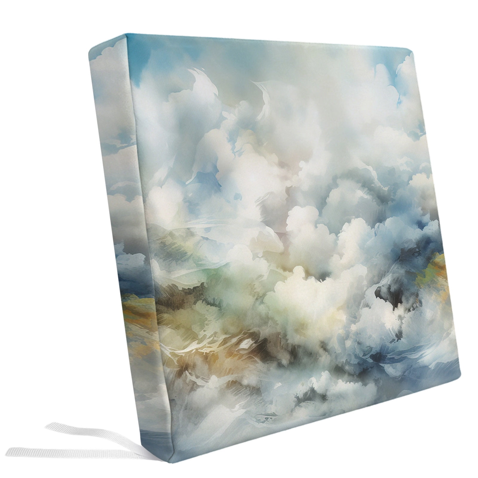 Abstract White Cloud Outdoor Seat Cushion Covers Set of 2,Waterproof ...