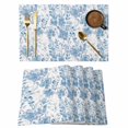thumbnail image 1 of Abstract Off White Floral Placemats Set of 2, Watercolor Plants Flowers Leaf Non-Slip Place Mats Washable Table Mats for Kitchen Dining Table Decorations Indoor/Outdoor, 1 of 9
