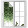 Abstract Window Privacy Film, Green Gradient Ocean Waves Sandy Beach ...