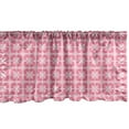 thumbnail image 1 of Abstract Window Valance, Colorful Retro Ornaments Flowers Inspired Romantic Arrangement, Curtain Valance for Kitchen Bedroom Decor with Rod Pocket, 54" X 18", Pastel Pink Rose, by Ambesonne, 1 of 2