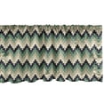 thumbnail image 1 of Abstract Window Valance, Digitally Generated Wavy Zigzags Pattern, Curtain Valance for Kitchen Bedroom Decor with Rod Pocket, 54" X 12", Eggshell Laurel Green, by Ambesonne, 1 of 2