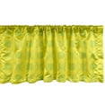 thumbnail image 1 of Abstract Window Valance, Illustration of Vibrant Round Squares in Monochrome Style, Curtain Valance for Kitchen Bedroom Decor with Rod Pocket, 54" X 12", Yellow Green Yellow, by Ambesonne, 1 of 2