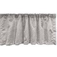 thumbnail image 1 of Abstract Window Valance, Monochrome Simple Design Psychedelic Inspired Geometric Stripe Pattern, Curtain Valance for Kitchen Bedroom with Rod Pocket, 54" X 18", Pale Purpleblue White, by Ambesonne, 1 of 2