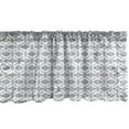 thumbnail image 1 of Ambesonne Abstract Valance Pack of 2, Aztec Style Prehistoric Art, 54"X18", White Blue Grey, 1 of 4