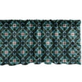 thumbnail image 1 of Ambesonne Abstract Valance Pack of 2, Mosaic Like Squares Tile, 54"X18", Charcoal Grey and Multicolor, 1 of 2