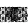 thumbnail image 1 of Ambesonne Abstract Valance Pack of 2, Creative Bar Squares, 54"X12", Charcoal Grey White, 1 of 1