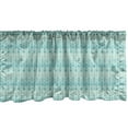 thumbnail image 1 of Ambesonne Abstract Valance Pack of 2, Art Rectangular Shapes, 54"X12", Seafoam and Pale Green, 1 of 2