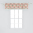 thumbnail image 1 of Abstract Window Valance Pack of 2, Digitally Generated Pattern of Grid Inspired Design, Rod Pocket Curtain Valances Kitchen Bedroom, 2 Sizes, Mustard Pale Teal, by Ambesonne, 1 of 1