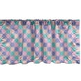 thumbnail image 1 of Ambesonne Abstract Valance Pack of 2, Pastel Geometric Circles, 54"X18", Turquoise Pale Pink and Lilac, 1 of 4