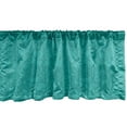 thumbnail image 1 of Abstract Window Valance Pack of 2, Natural Theme Bluish Botanical Motifs Along Different Leaves Pattern, Rod Pocket Curtain Valances for Kitchen Bedroom, 54" X 18", Dark Seafoam and Teal, by Ambesonne, 1 of 4