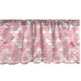thumbnail image 1 of Ambesonne Abstract Valance Pack of 2, Repeating Half Circles, 54"X18", Rose Pale Pink, 1 of 4