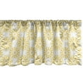 thumbnail image 1 of Ambesonne Abstract Valance Pack of 2, Monotone Round Circles, 54"X12", Earth Yellow White, 1 of 4