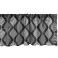 thumbnail image 1 of Ambesonne Abstract Valance Pack of 2, Stripes with Wavy Patterns, 54"X18", Pale Taupe and Dark Grey, 1 of 4