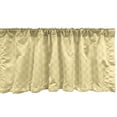 thumbnail image 1 of Ambesonne Abstract Valance Pack of 2, Striped Square Patterns, 54"X18", Mustard Pastel Yellow, 1 of 1