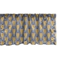 thumbnail image 1 of Abstract Window Valance, Round Ornamental Retro Style Shapes Streaks and Dots, Curtain Valance for Kitchen Bedroom Decor with Rod Pocket, 54" X 12", Multicolor, by Ambesonne, 1 of 2