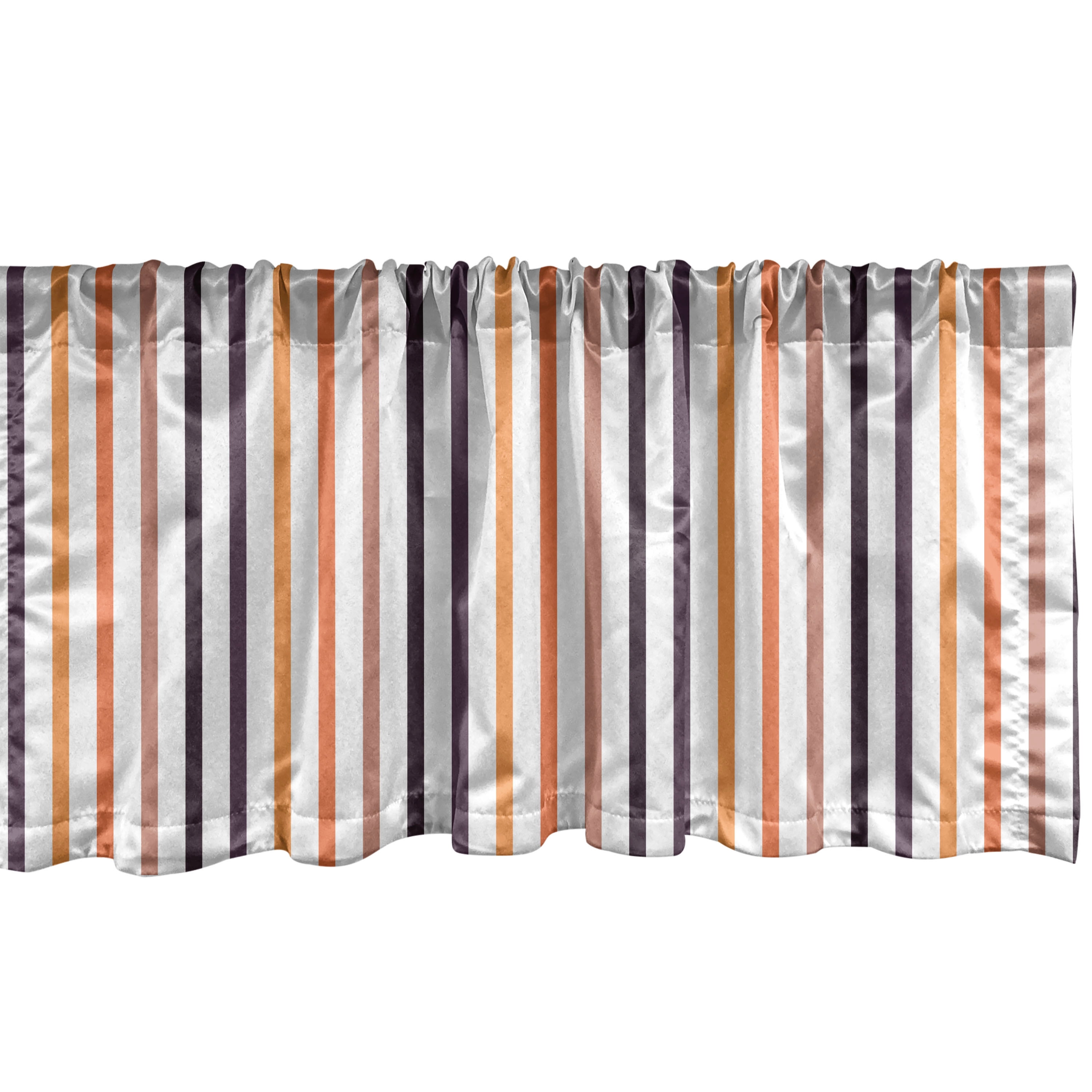 Abstract Window Valance, Vertical Stripes in Colorful Design Continuing