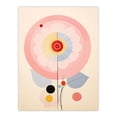 thumbnail image 1 of Abstract With a Hint Of Flower Bohemian Floral Watercolour Painting Pink Yellow Blue Bright Pastel Extra Large XL Wall Art Poster Print, 1 of 5