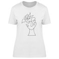 thumbnail image 1 of Abstract Woman Face T-Shirt Women -Image by Shutterstock, Female Large, 1 of 2