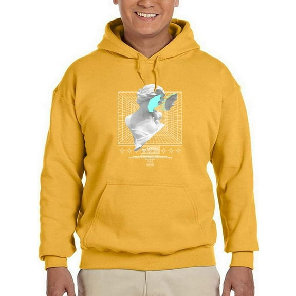 Abstract Woman Statue Techno Hoodie Men -Image by Shutterstock, Male Large