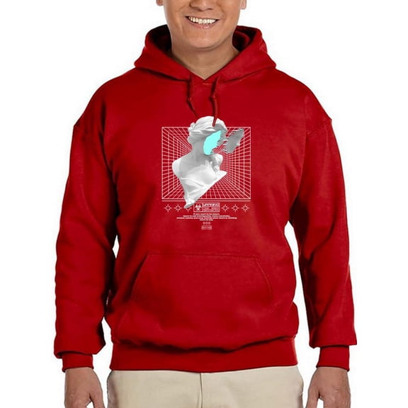 Abstract Woman Statue Techno Hoodie Men -Image by Shutterstock, Male x-Large
