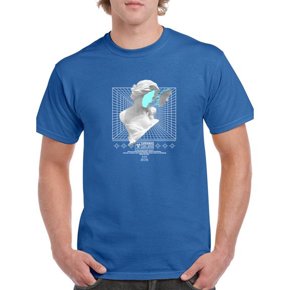 Abstract Woman Statue Techno T-Shirt Men -Image by Shutterstock, Male Medium
