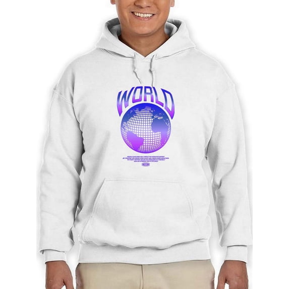 Abstract World Rave Style. Hoodie Men -Image by Shutterstock, Male 4X-Large