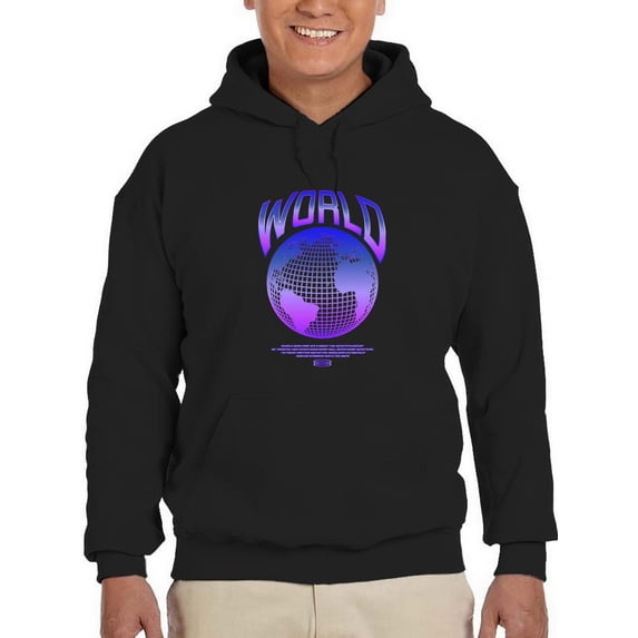 Abstract World Rave Style. Hoodie Men -Image by Shutterstock, Male 5X-Large