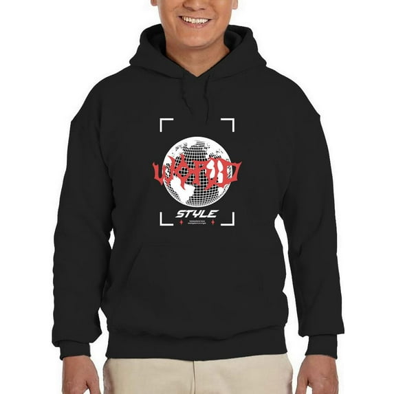 Abstract World Rave Style Hoodie Men -Image by Shutterstock, Male Small