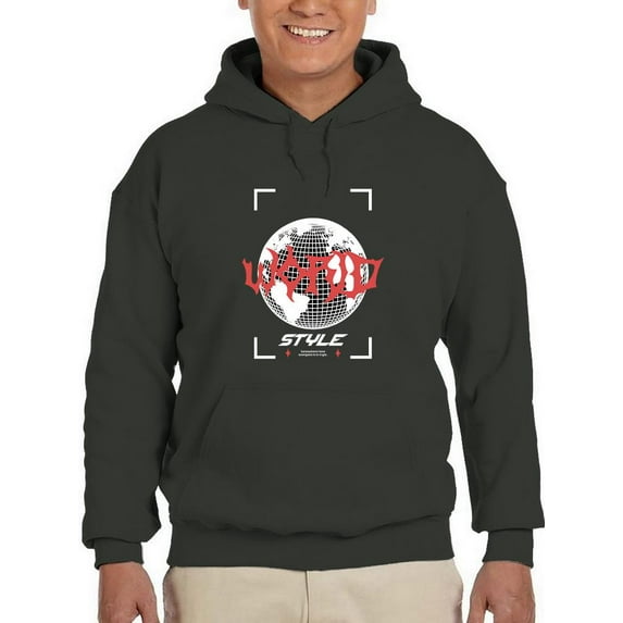 Abstract World Rave Style Hoodie Men -Image by Shutterstock, Male Small