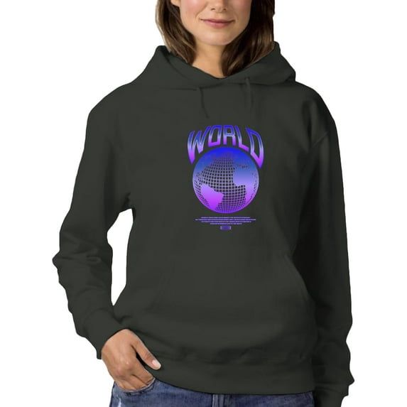 Abstract World Rave Style. Hoodie Women -Image by Shutterstock, Female XX-Large