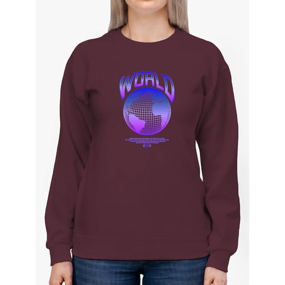 Abstract World Rave Style. Sweatshirt Women -Image by Shutterstock, Female 3X-Large