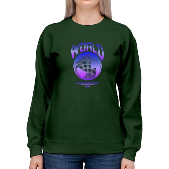 Abstract World Rave Style. Sweatshirt Women -Image by Shutterstock, Female Small