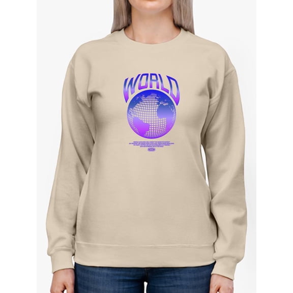 Abstract World Rave Style. Sweatshirt Women -Image by Shutterstock, Female Small