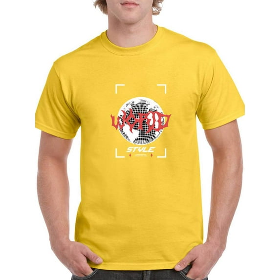 Abstract World Rave Style T-Shirt Men -Image by Shutterstock, Male Small