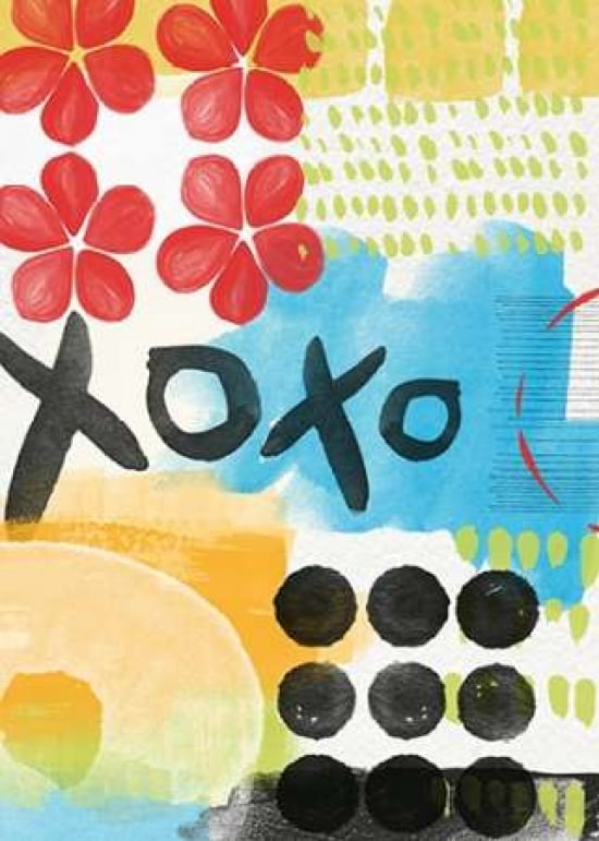 Abstract XOXO Canvas Art - Linda Woods (20 x 28)