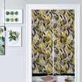 thumbnail image 1 of Abstract Yellow Black Gray Wavy Pattern Door Curtain Nordic Living Room DoorCurtain Porch Partition Curtain Kitchen Rative Half Curtain, 1 of 4