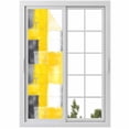 thumbnail image 1 of Abstract Yellow Gary Paint Window Privacy Film Mottled Retro Oil Painting Decorative Glass Window Film UV Blocking Static Cling Non-Adhesive Sticker Covering for Home Door 17.7 x 78.7 inches, 1 of 8