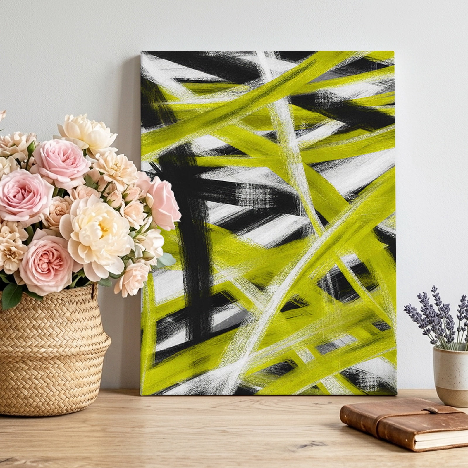 Abstract Yellow Waves Canvas Wall Art For Living Room Modern abstract-yellow-waves-canvas-wall-art-for-living-room-modern