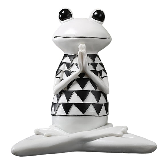 Abstract Yoga Frog Statue Frog Model Statue Animal Collection Statue Living Room Desk Decoration B