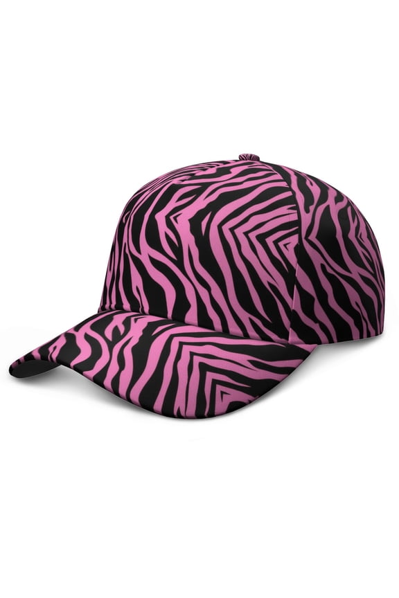 Abstract Zebra Pattern Trucker Hat, Washed Unstructured Cap with Quick-Drying, Comfortable Fit, Multicolor Zebra Aesthetic Print Cap for Summer Beach Jogging and Gift for Adults